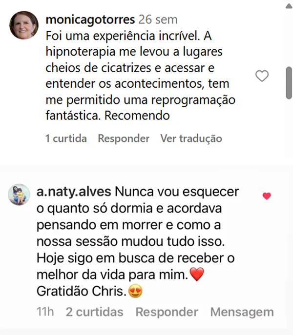 DEPOIMENTOS INSTA 002